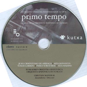 EUSKADIKO ORKESTRA SINFONIKOAREN 25 URTE. primo tempo. 25 A&Ntilde;OS DE LA 
ORQUESTA SINF&Oacute;NICA DE EUSKADI