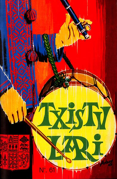 Txistulari aldizkaria 61. Ilbeltza-Otsailla-Epailla. 1970;
Agur;
Primavera en el País Vasco;
Recordando a María Paz de Ciganda;
La Asociación de Txistularis del País Vasco, celebró Asamblea en Pamplona: Medalla de Oro a D. Isidro Ansorena;
Acta de la Asamblea General ordinaria celebrada en Pamplona el día 22 de Febrero de 1970;
PARTITURAK;
Sonata de Las Encartaciones;
Argia (zortziko);
Elkar-nahia (Arin-arin);
Ikasleari (Fandango);
Albokalari;
D. Ruperto de Urquijo y Maruri;
Noticias sueltas de Vizcaya;
Saski-Naski;
Goyan Begoz