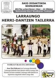 Concierto didáctico: taller sobre las danzas populares de Larraun